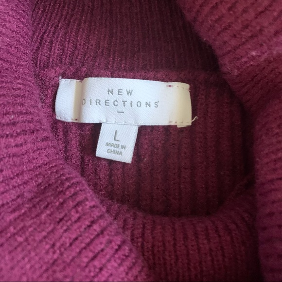 Chunky knit turtleneck sweater large - Picture 3 of 4